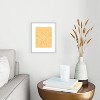 Little Dean Yellow mustard boho stripe Metal Framed Art Print - Deny Desings - 2 of 3