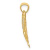 Black Bow Jewelry 14k Yellow Gold and White Rhodium Fancy Butterfly Pendant, 25mm - 2 of 4