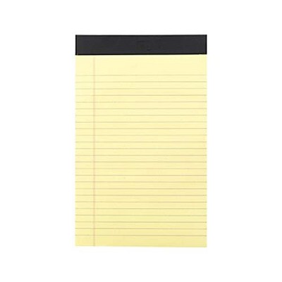 MyOfficeInnovations Notepads 5 x 8 Narrow Canary 100 Sh./Pad 6 Pads/PK  (35715-CC) 398212