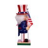 9.25 In Wooden American Nutcracker America Flag Patriotic Decorative Nutcrackers - 2 of 3