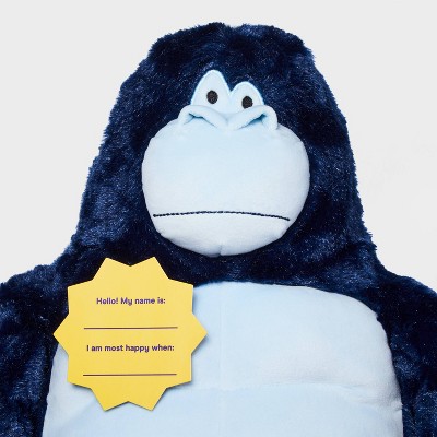 Детские мягкие игрушки Gigglescape 12'' Gorilla Stuffed Animal - Gigglescape™: Zoo Animal, 1 Year+ — фото 4
