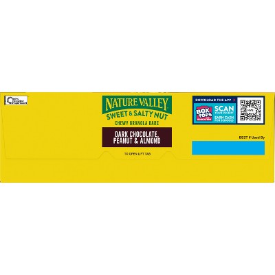 Nature Valley Dark Chocolate Peanut Almond Sweet and Salty Nut Snack Bars - 28.8oz