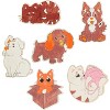 Cat and Dog Wood Painting Kits (24count) - Perfect Goodie Bag Party Favors for - Each has a Wood Craft, Paints, Brush & Sticker for Boys & Girls - 2 of 4