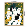 Amanti Art Cats Meet Up Group by Uma Gokhale Framed Canvas Wall Art - 3 of 4