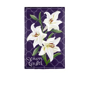 Easter Lily Applique House Flag - 1 of 1