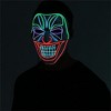 SYNCFUN Halloween Led Light Up Clown/Skull Mask with 3 Lighting Modes for Men Women Kids Halloween Light Costume and LED Party Supplies - 4 of 4
