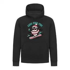 Everyday Kids Christmas Collection Snow Much Fun Boys Pullover Hoodie – Holiday Penguin Sweatshirt - 1 of 4