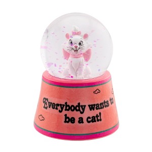 Silver Buffalo Disney Aristocats Marie "Everybody Wants To Be A Cat" Mini Light-Up Snow Globe - 1 of 4
