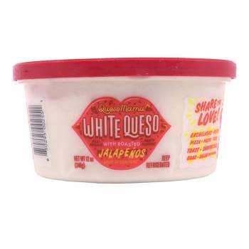 Queso Mama White Queso with Roasted Jalapenos - 12oz