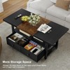Hausource 2-Tier Coffee Table w/Storage Shelf & 2 Drawers for Living Room - 4 of 4