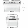 Summit Adventure Clear Storage Latch Bins, 6-Pack Storage Organizer Box with Handle and Lids, 5-Litre - 2 of 4