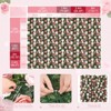 Wikineon Dusty Rose Wall Backdrop: Artificial Flower Panels 4 Pack 15.7x23.6Inch 3D Flower Wall Background for Wedding Birthday Party (5.2ftx2ft) - 3 of 4
