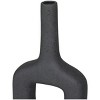 Set of 2 Ceramic Donut Shaped Vase Black: Modern Amphora Style - CosmoLiving by Cosmopolitan - image 3 of 4