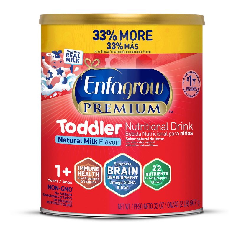 Enfagrow Premium Powder Toddler Formula - 32oz, 1 of 12