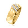 Ross-Simons 0.15 ct. t.w. Diamond Double-Stripe Ring in 18kt Yellow Gold Size 5 - 3 of 4