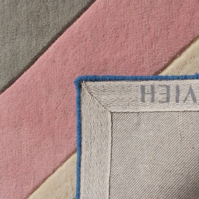 Gray and Multicolor Handmade Wool Geometric Area Rug