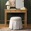 Box Pleat Skirt Storage Ottoman Performance Fabric - Threshold™ designed with Studio McGee - 2 of 4