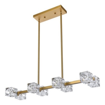 Elegant Lighting Lyra 30 inch Pendant Light in Satin Gold