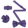 INSPIRE CHIC Men's Adjustable Solid Pre-tied Bow Tie - 2 of 4