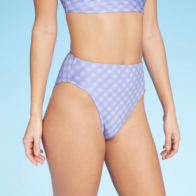 lavender high waisted bikini bottoms