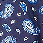 deep sea navy paisley