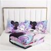 Boersma Rainbow Axolotl Comforter Set - 3D Printed Quilt with Glittering Fish Scales and Butterfly Design,Pink Duvet Set with 2 Pillowcases - 3 of 4