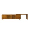 VYNXARIA 63" Mid-Century Modern Extendable TV Stand for TVs up to 75", Farmhouse Entertainment Cabinet with Storage & Adjustable Panel - 4 of 4