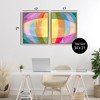 Stupell Industries Oblique Neon Flare 2pc Floating Frame Art Set - 3 of 4