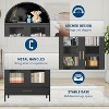 73 In Metal Arched Cabinet, Kitchen Pantry Organizer with 1 Drawers & 2 Adjustable Shelves,for Living Room, Assembly Required - 3 of 4