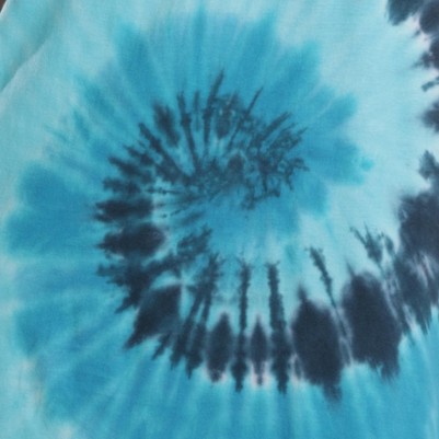 tie dye blue swirl without buttons