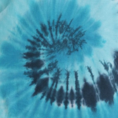 tie dye blue swirl without buttons