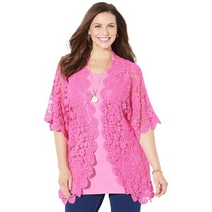 Catherines Graceful Crochet Duster - 1 of 4