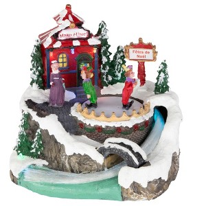 Northlight LED Lighted and Animated Christmas Scene Village Display Decoration - 7.75" - 1 of 4