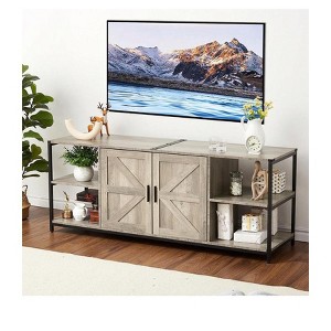 Garvee 63"TV Stands for TV Up to 75''-Industrial Entertainment Center - 1 of 4