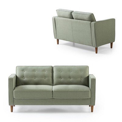 74" Lauren Sofa Pearl Green - Zinus