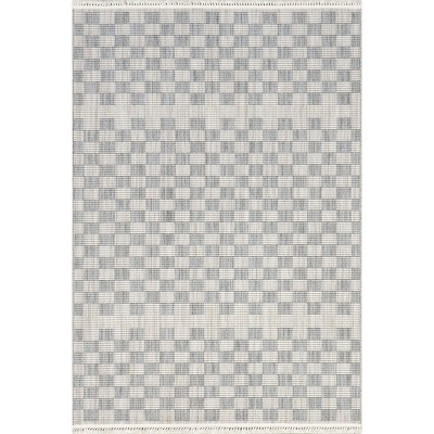 Nuloom Sunniva Casual Checkered Tasseled Indoor Area Rug