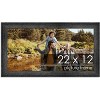 PosterPalooza | 22x12 Wide Barnwood Picture Frame, UV Acrylic, 6 Finishes - Grey, Brown, White, and Black - 2 of 4