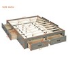 ALEXOUN Wooden Bed Frame with 6 Storage Drawers,Without Headboard Design,Slat Support,No Box Spring Needed,Easy Assembly - 3 of 4