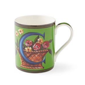 Kit Kemp by Spode 12oz Alphabet Mug, Unique Stylish Monogram, Fine China, Dishwasher Safe, Personalized Initial, Fabulous Mug with Gift Box - 1 of 4