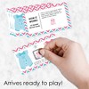 Big Dot of Happiness Girl Chevron Gender Reveal - Baby Girl Gender Reveal Scratch Off Cards - Baby Shower Game - Set of 22 - 2 of 4