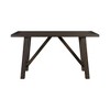 Picket House Furnishings 6pc Carter Counter Height Dining Set Table Graphite Gray: Modern Upholstered Bench & Chairs, Wood Frame - 3 of 4