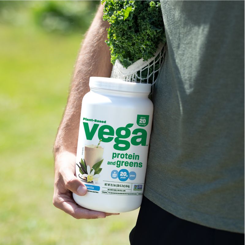Vega Protein &#38; Greens Vegan Plant Based Protein Powder - Chocolate - 18.4oz, 6 of 8