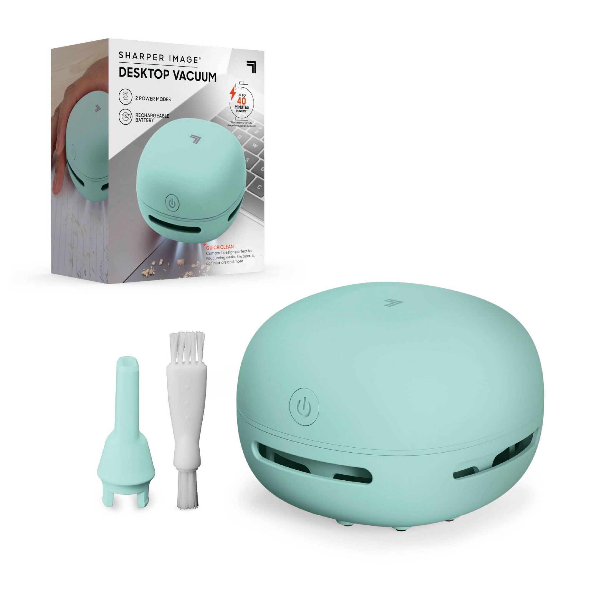 Sharper Image Desktop Cordless Vacuum Mint