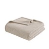 KTMBDW 100% Polyester Blanket Full/Queen Size for Bed - Breathable and Soft, Weave Blanket for Summer Spring, Taupe - 3 of 4
