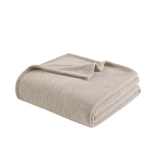 Gulches  Series Multi color selection Carved Design 100% Ring Spun Cotton Multiple size options Plush Blanket - 1 of 4