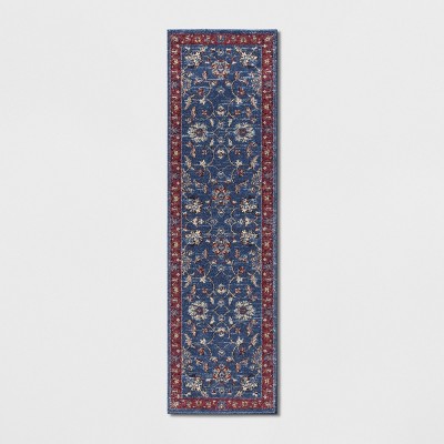 2'x7' Medallion Woven Accent Rugs Navy - Threshold™