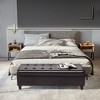 HOMCOM Large 51" Tufted Faux Leather Ottoman Storage Bench for Living Room, Entryway, or Bedroom - 3 of 4