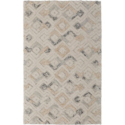 Anica Transitional Moroccan Ivory/Gray/Black Area Rug