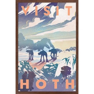 Trends International Star Wars: Hoth - Visit Hoth Framed Wall Poster Prints - 1 of 4