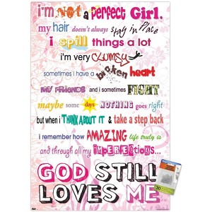 Trends International I'm Not Perfect Unframed Wall Poster Prints - 1 of 4